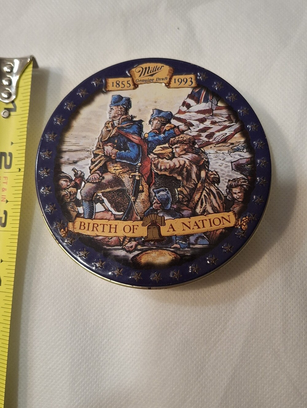 Miller Genuine Draft 1993 "Birth of a Nation" Collectible Tin - Blue